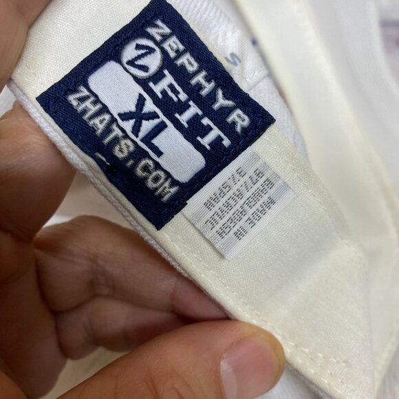 AJHL Alberta Junior Hockey League Hat Cap Stretch Fit Size XL White Zephyr Sport - Picture 10 of 10